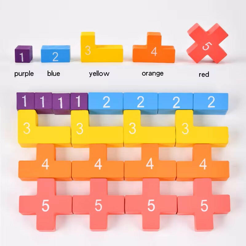 Colorful Wooden Cube 3D Puzzle Toys - LittleOzKid