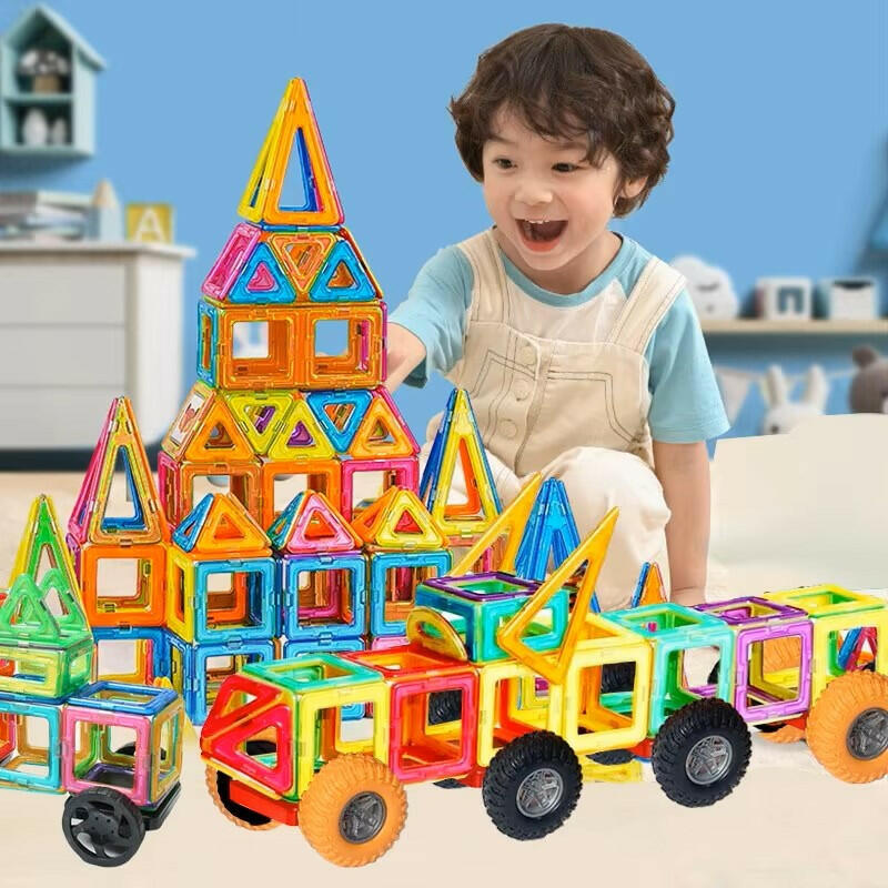 Montessori Magnetic Building Blocks (Big Size) - LittleOzKid