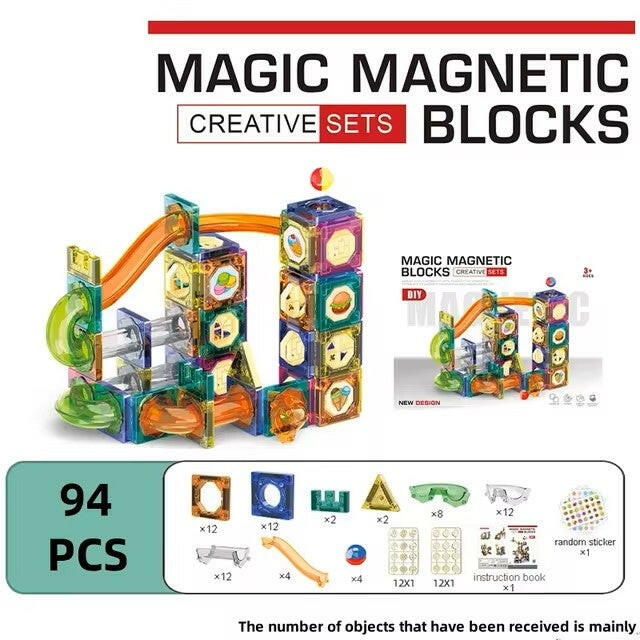 Magnetic Building Blocks, Tiles - LittleOzKid