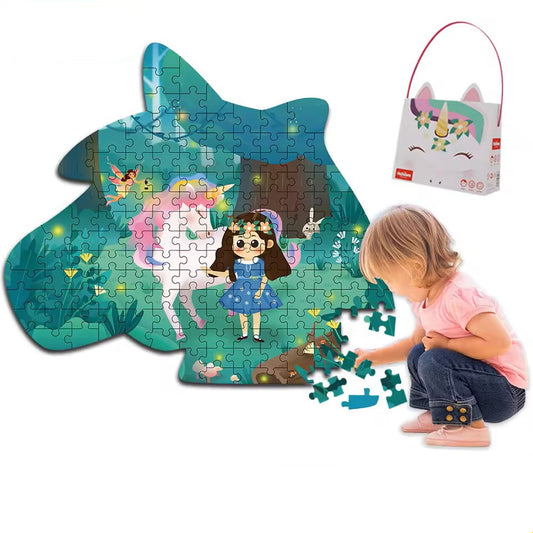 Unique Toddlers Montessori jigsaw Puzzle With Box