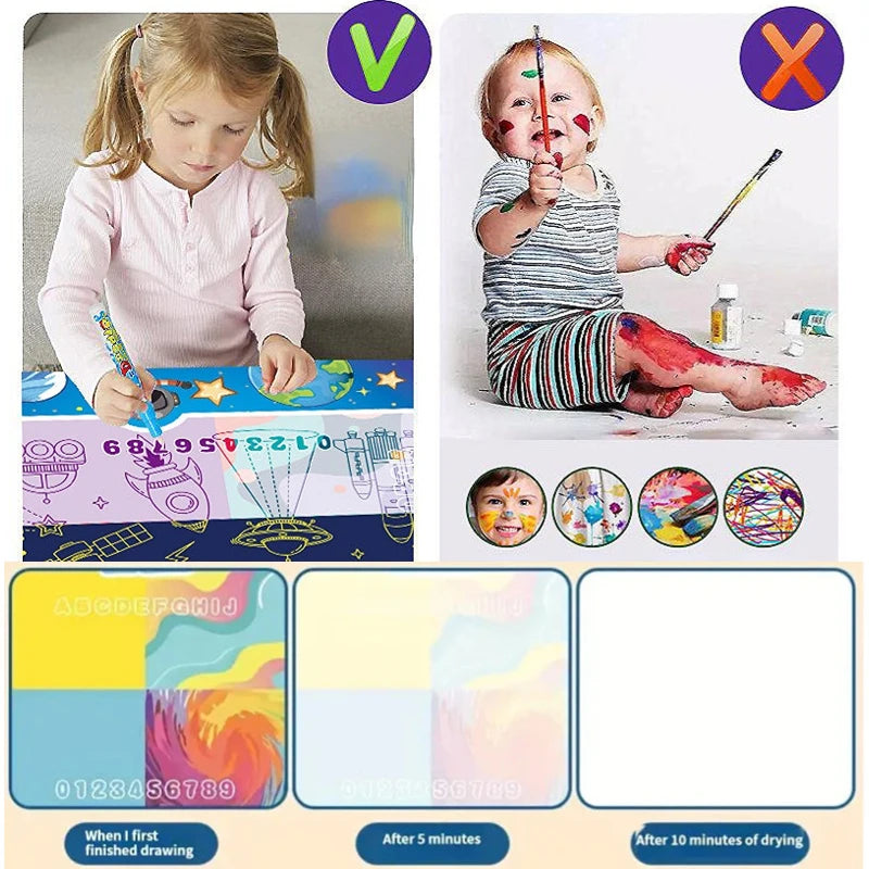 Montessori Water Painting Board Educational Toys - LittleOzKid