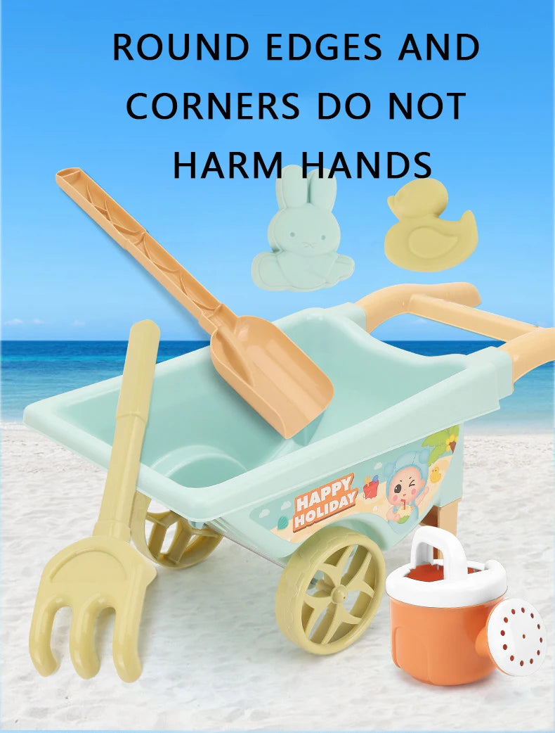 5 to 15 Piece Beach Bucket Play Set Kids Toy with Shovel Sand Moulds, Truck - LittleOzKid