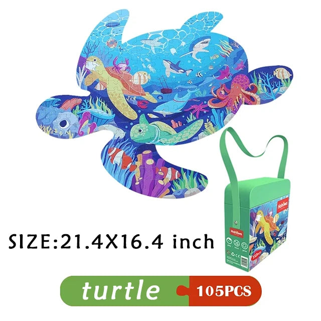 Unique Montessori Animal jigsaw Puzzle With Box