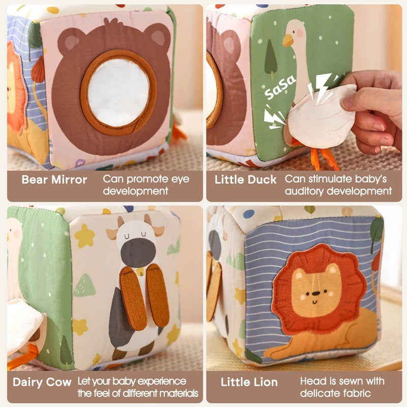 Magic Cotton Animal Tissue Box, Busy Board Baby Educational Activity Sensory Toy - LittleOzKid