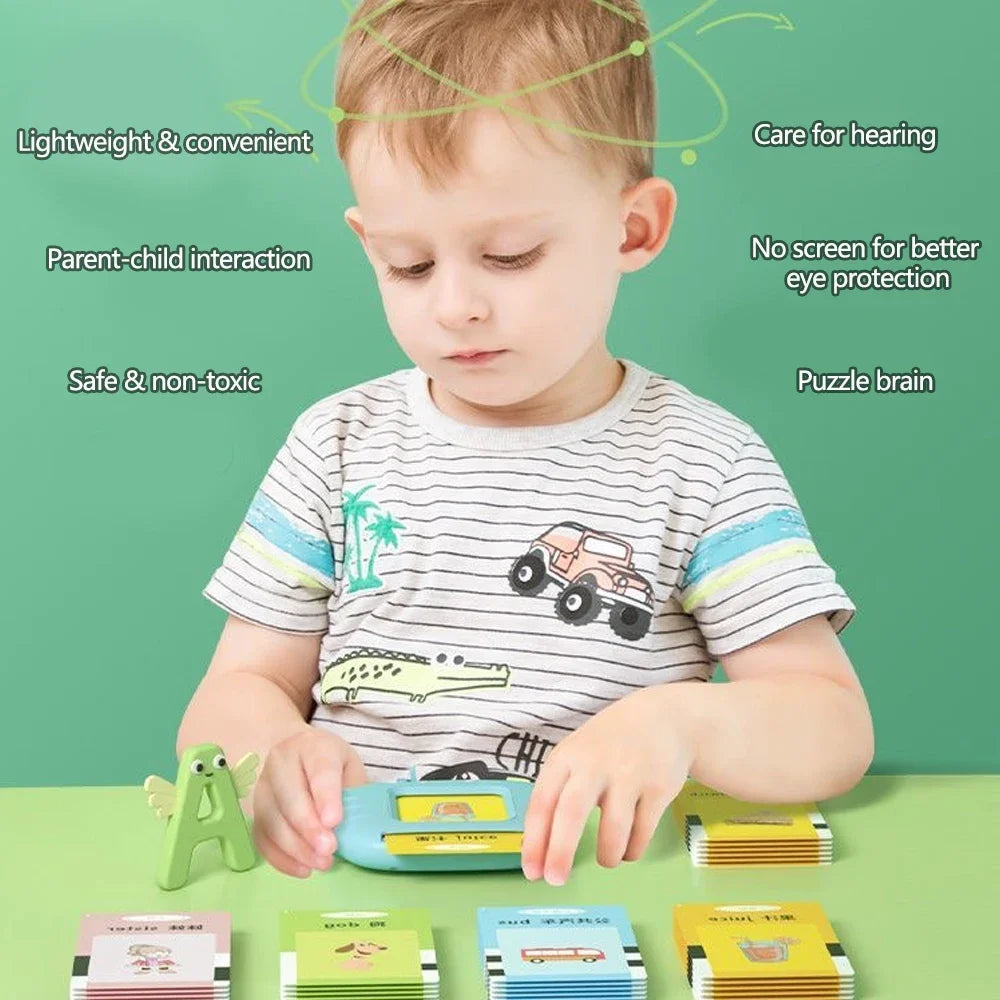 Talking Flash Card Learning Toys, Electronic Audio Book Machine for Kids - LittleOzKid