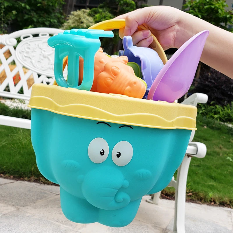 9 PCS Children's Beach Toys, Digging Sand Playing Sand Tools Playing Water Bucket Shovel - LittleOzKid
