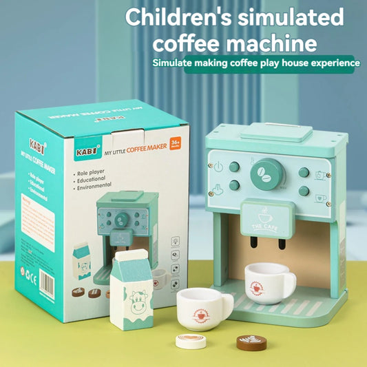 Kids Wooden Coffee Maker Set, Pretend Play Kitchen Toy