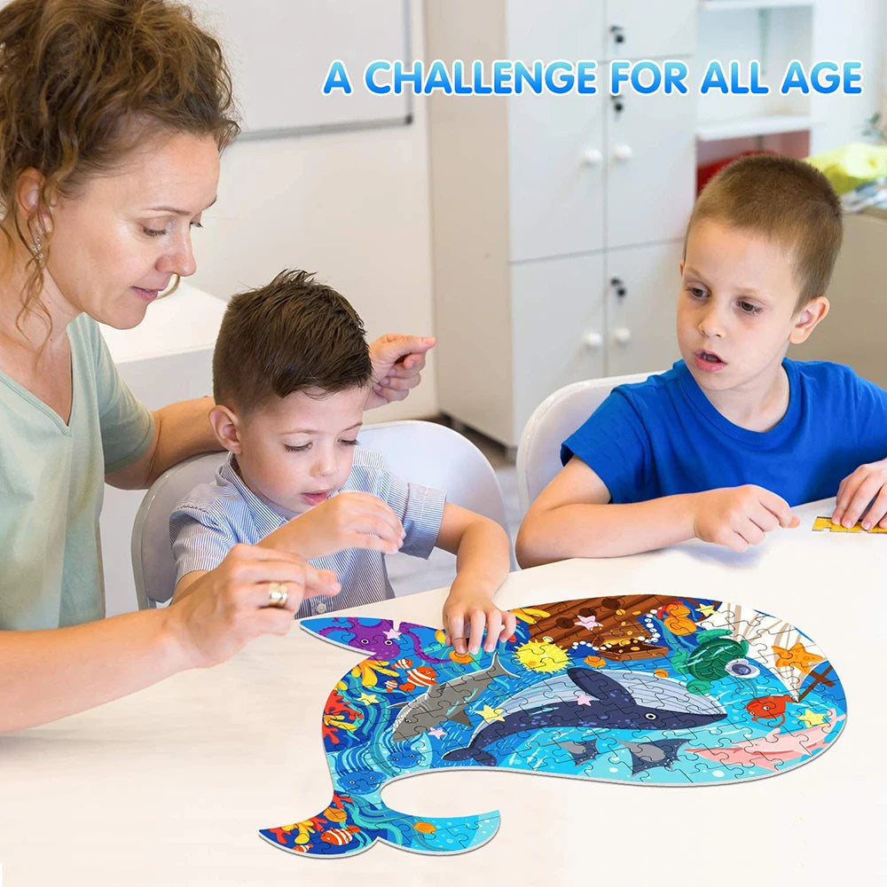 Unique Montessori Animal jigsaw Puzzle With Box