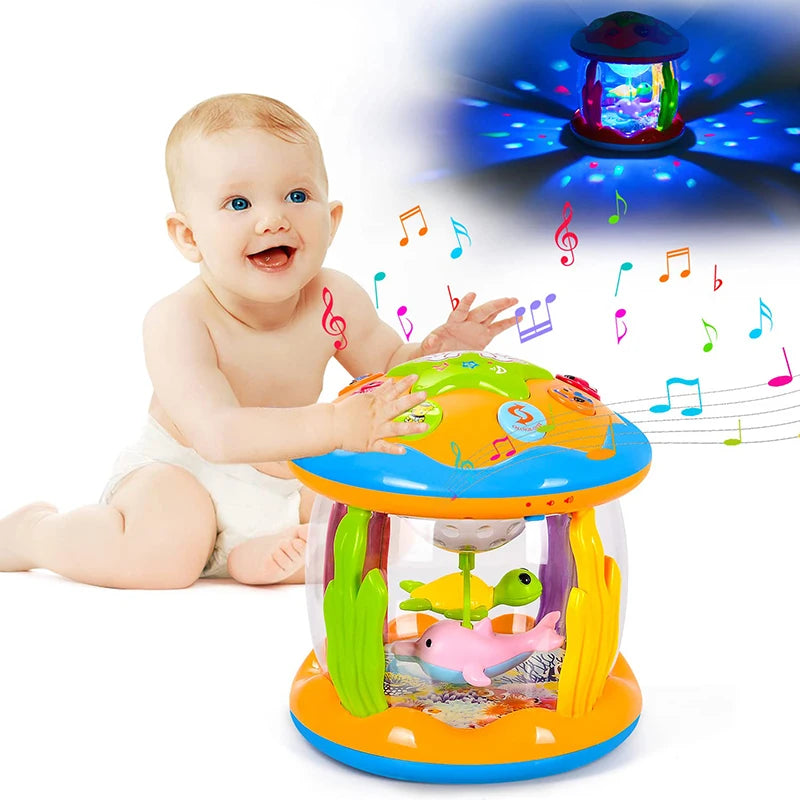 4 in 1 Musical Tummy Time Crawling Toy for Babies and Infants