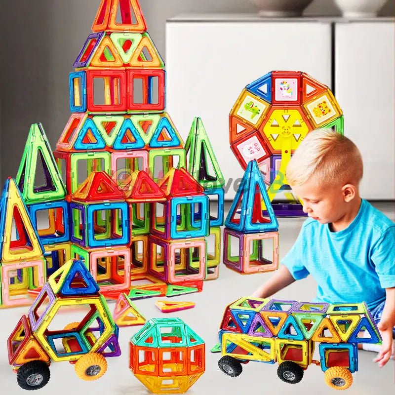 Montessori Magnetic Building Blocks (Big Size) - LittleOzKid