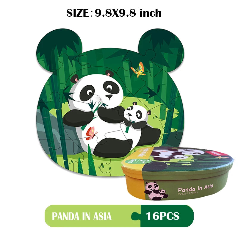 Unique Toddlers Montessori jigsaw Puzzle With Box