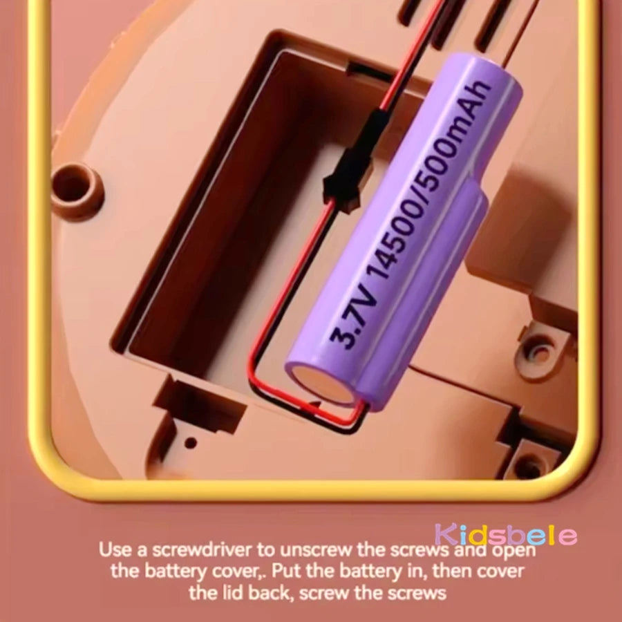 Christmas Tree Music Box, Rotating Bubble Machine with Light DIY Ddecorative Sticker