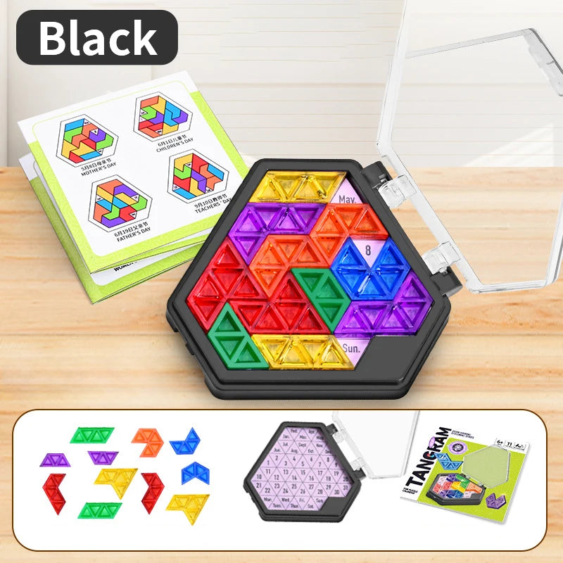 Montessori 3D Tangram Jigsaw Thinking Board Game Puzzle
