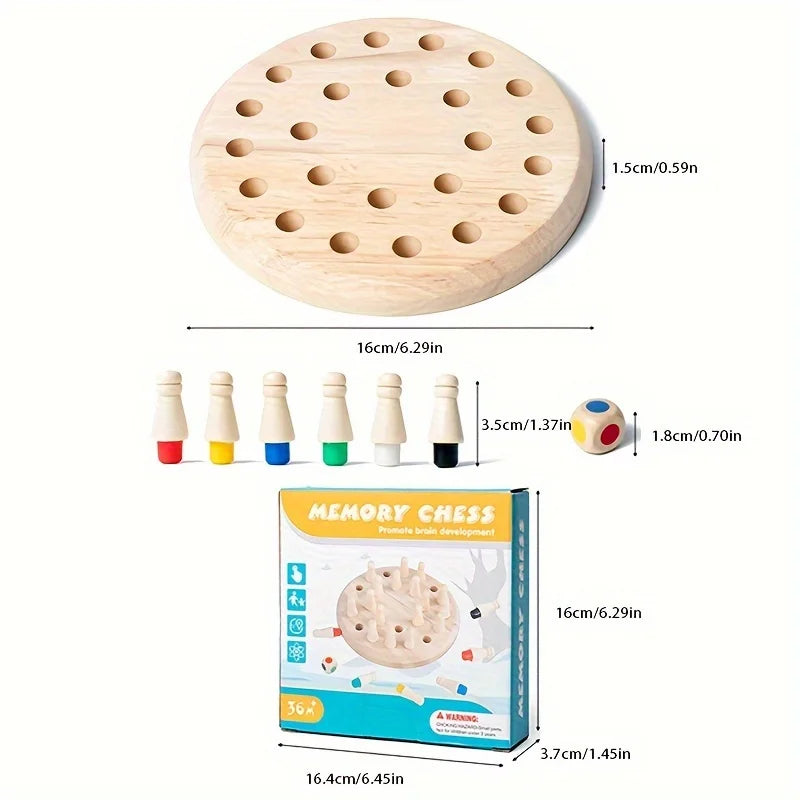 Wooden Memory Match Game, Montessori Educational Toy - LittleOzKid