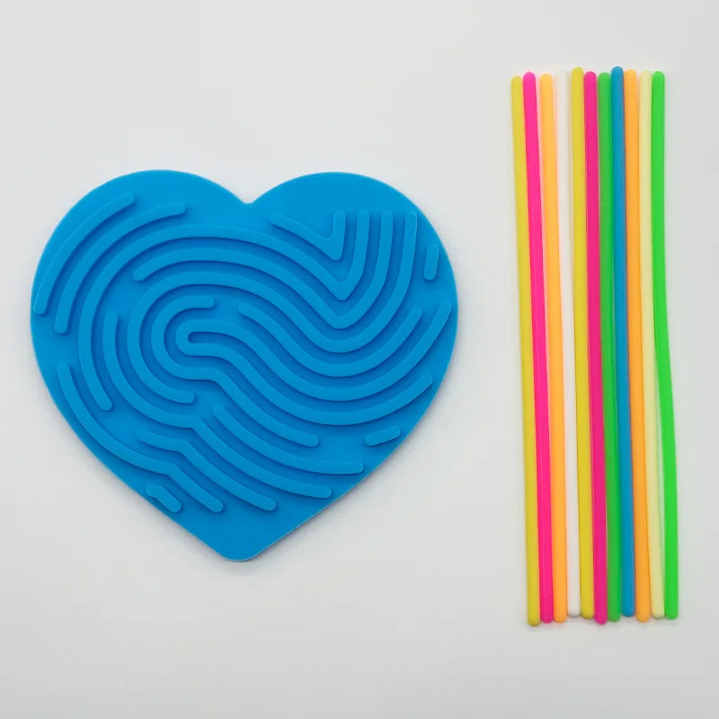 Children's puzzle silicone sensory activity board