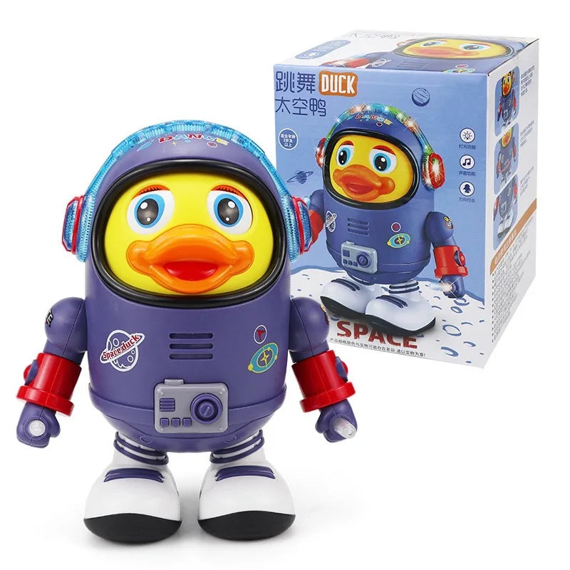 Musical Dancing Duck Toy – Lights, Sounds & Space Robot Fun for Babies & Kids