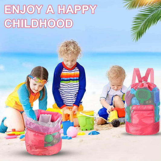 Children's Beach Mesh Bag Toy Storage, Sand Toy Seashell Bag for kids - LittleOzKid