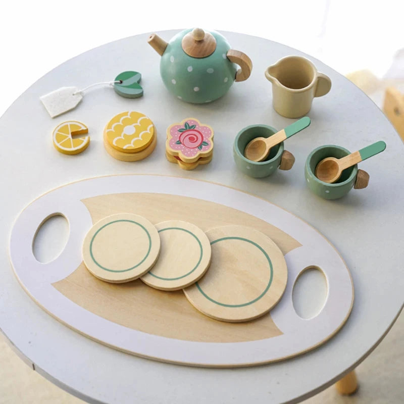 Wooden Role Play Tea Set - LittleOzKid