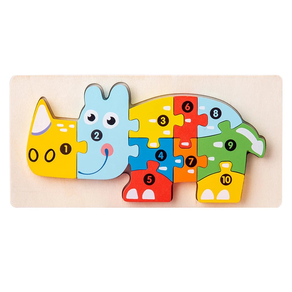 3D Wooden Animal Puzzles - LittleOzKid