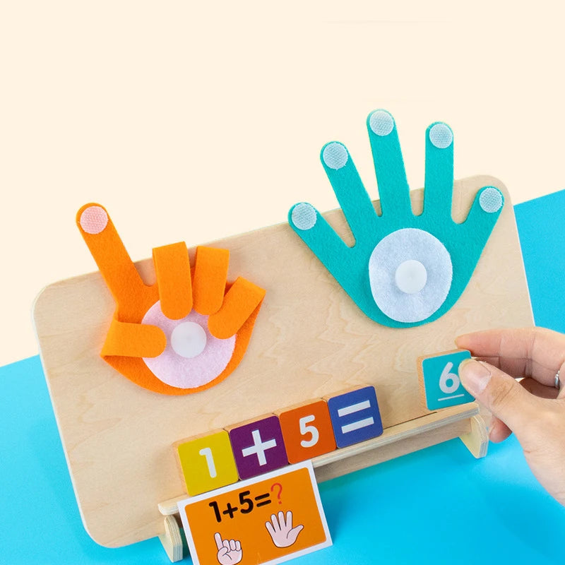 Montessori High Five Math Toy, Counting Early Learning Educational Toys