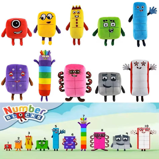 10pcs Educational Numberblocks Plush Doll Toy