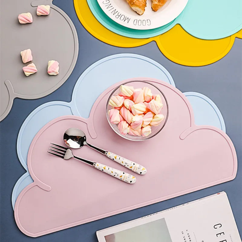 Silicone Cloud Baby Placemat BPA Free Table Place Mat Mess Free - LittleOzKid