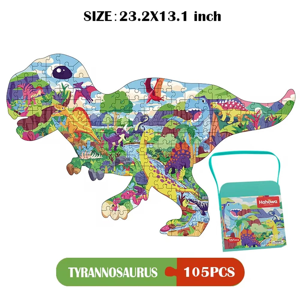 Unique Montessori Animal jigsaw Puzzle With Box