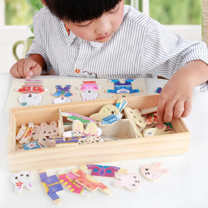 Montessori Changing Clothes Board - LittleOzKid