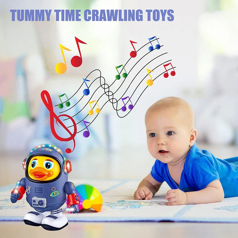 Musical Dancing Duck Toy – Lights, Sounds & Space Robot Fun for Babies & Kids