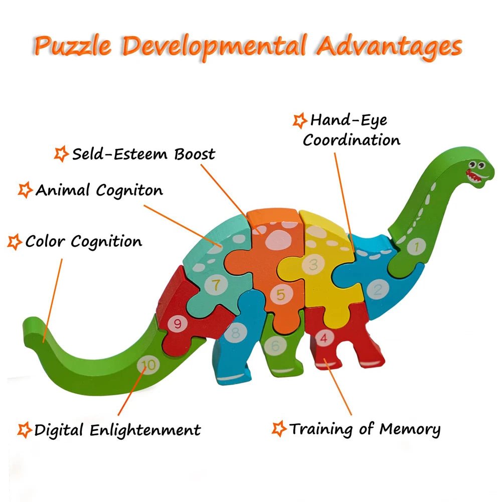 3D Wooden Animal Puzzles - LittleOzKid