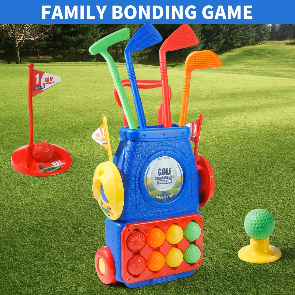 Golf Set Kids Mini Clubs, Outdoor Paly Toy for Toddlers