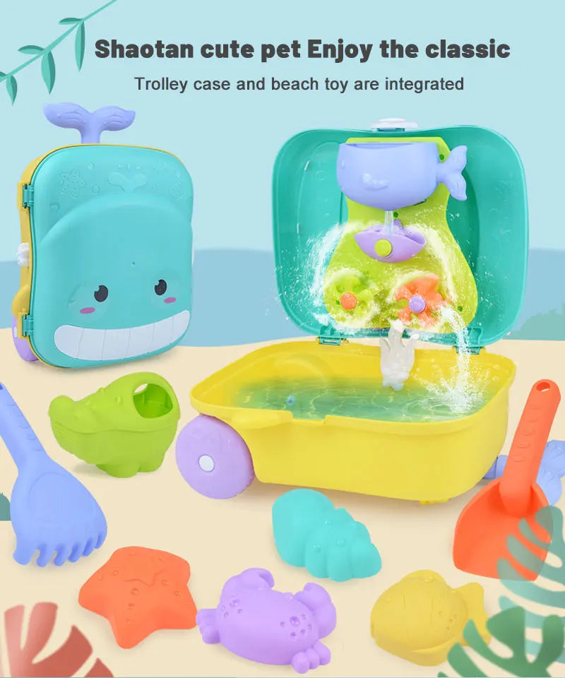 Beach Sand Play Toys for Kids, Sand Bucket Pit Tool, Outdoor Toys for Children - LittleOzKid
