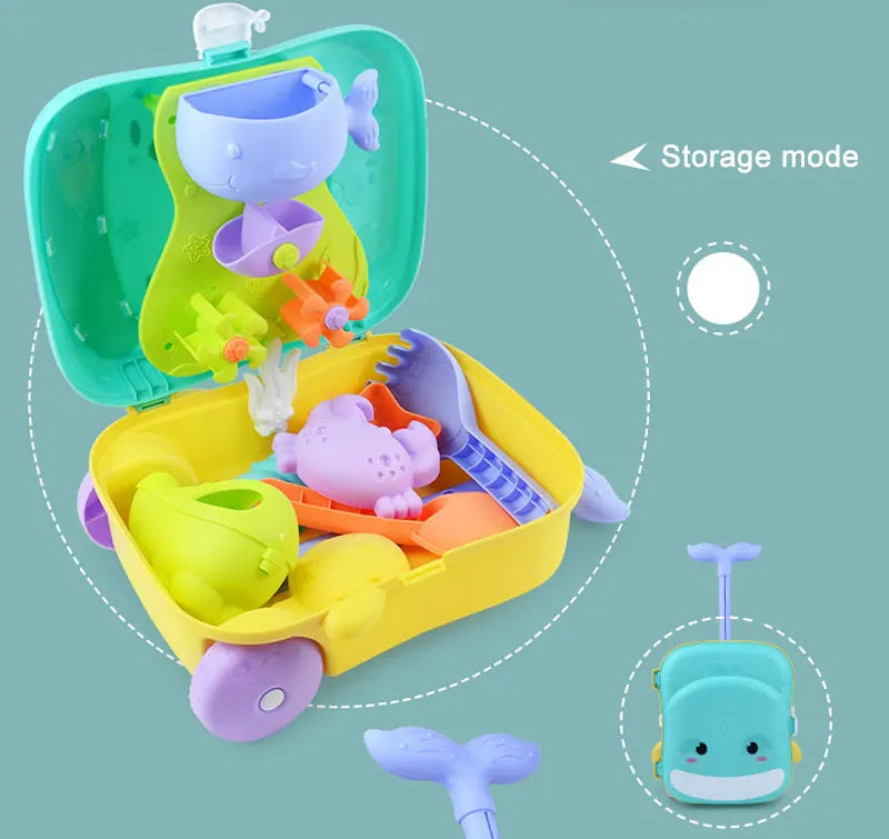 Beach Sand Play Toys for Kids, Sand Bucket Pit Tool, Outdoor Toys for Children - LittleOzKid