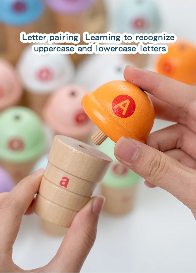 Montessori Letter and Number Ice Cream Pairing Game - LittleOzKid