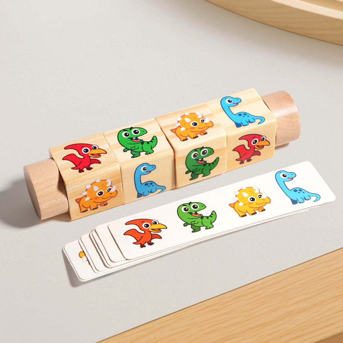 Montessori 3D Wooden Rotating Puzzle & Animal Learning Block Toy for Kids
