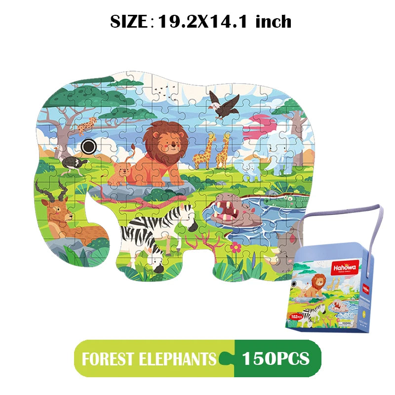 Unique Toddlers Montessori jigsaw Puzzle With Box