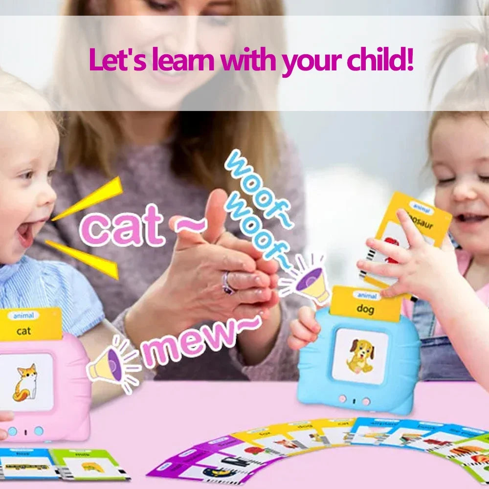 Talking Flash Card Learning Toys, Electronic Audio Book Machine for Kids - LittleOzKid