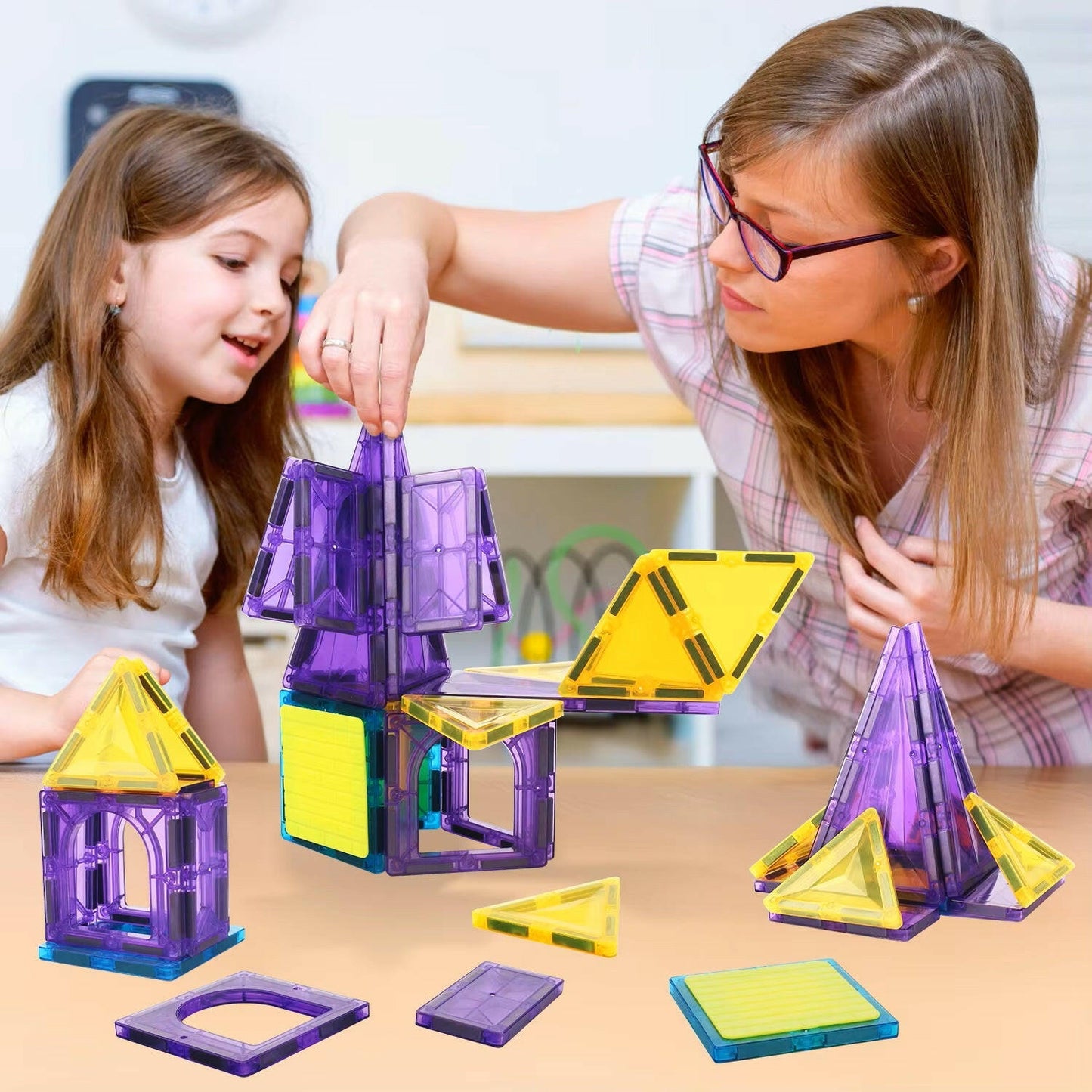 Montessori Magnetic Building Blocks (Big Size) - LittleOzKid