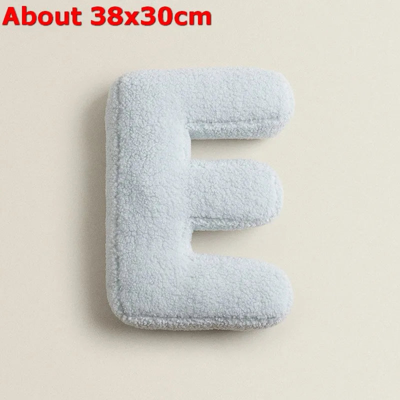 Letters Plush Throw Pillow – Soft Stuffed Kids Toy, Doll, Sofa Cushion, and Room Decor