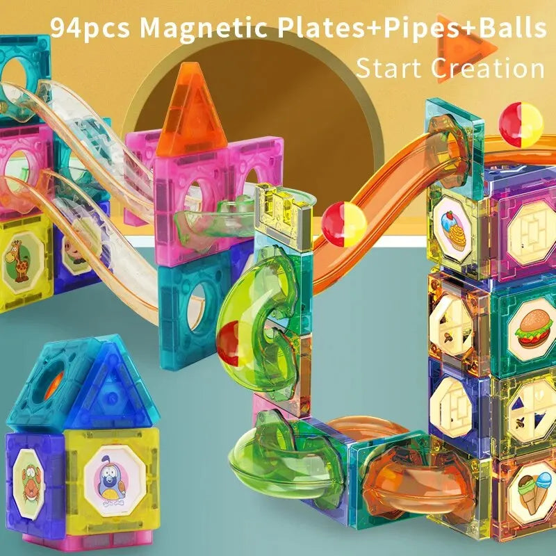 Magnetic Building Blocks, Tiles - LittleOzKid