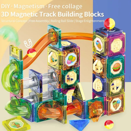 Magnetic Building Blocks, Tiles - LittleOzKid