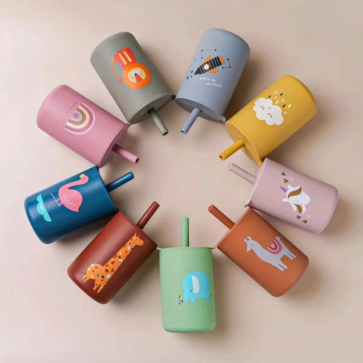 Silicone Sippy Cup - Toddler Water Bottle (BPA-Free) - LittleOzKid