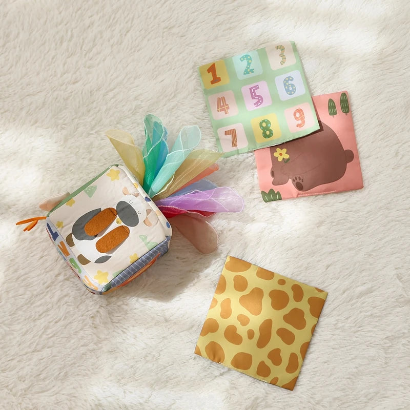 Magic Cotton Animal Tissue Box, Busy Board Baby Educational Activity Sensory Toy - LittleOzKid