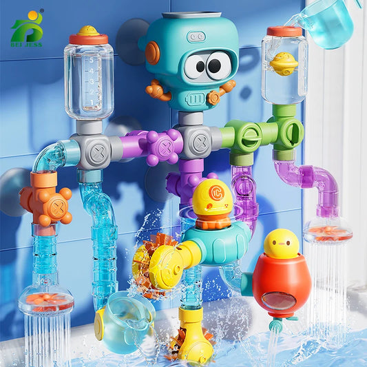 Octopus Bath Toy Set – Suction Cup Spinners & Water Squirt Fun!