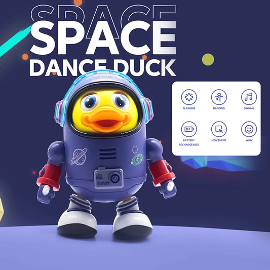 Musical Dancing Duck Toy – Lights, Sounds & Space Robot Fun for Babies & Kids
