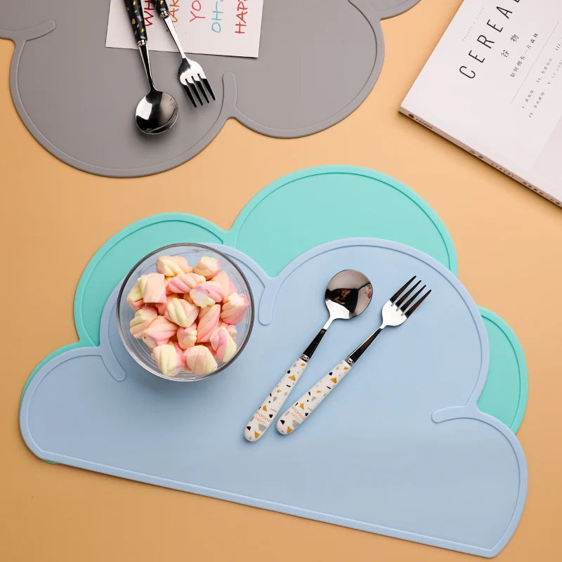 Silicone Cloud Baby Placemat BPA Free Table Place Mat Mess Free - LittleOzKid