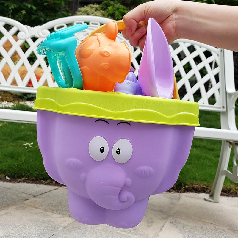 9 PCS Children's Beach Toys, Digging Sand Playing Sand Tools Playing Water Bucket Shovel - LittleOzKid