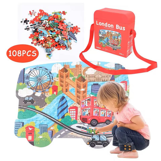 Unique Montessori Animal jigsaw Puzzle With Box