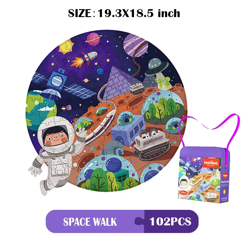 Unique Montessori Animal jigsaw Puzzle With Box