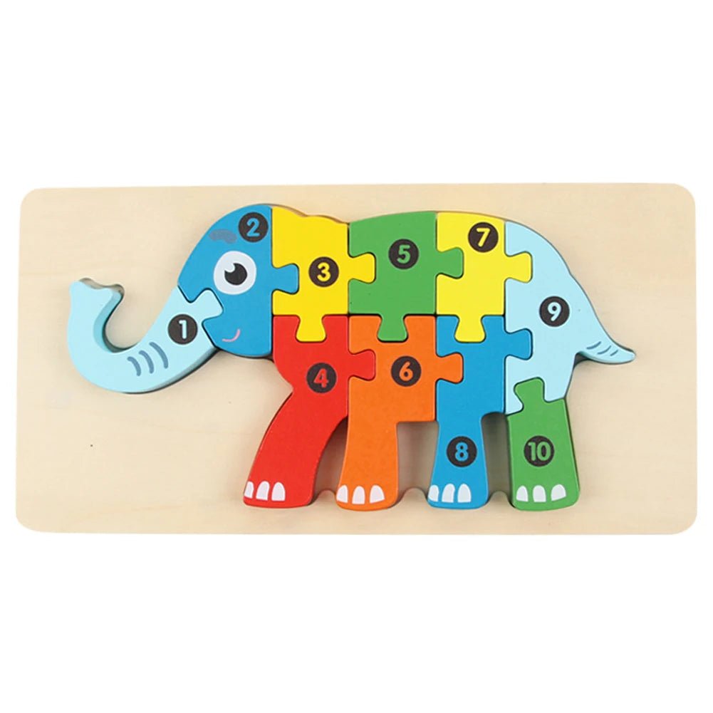 3D Wooden Animal Puzzles - LittleOzKid